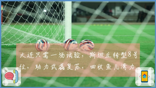 大连只需一场试验，斯坦丘转型8号位，助力武磊复苏，回收鱼儿湾力争胜利
